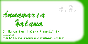 annamaria halama business card